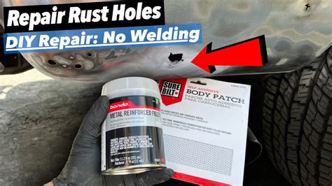 repair rust holes without welding